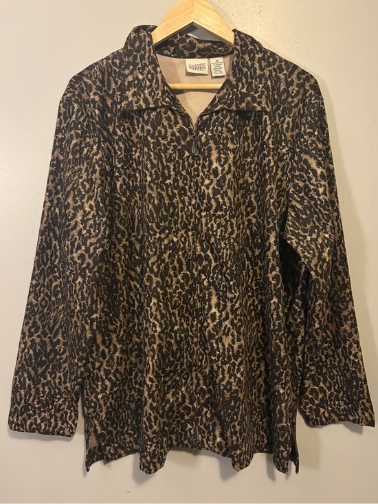 Classic Elements Jackets & Blazers - Vintage Classic Elements Leopard Jacket Lightweight Full Zip
